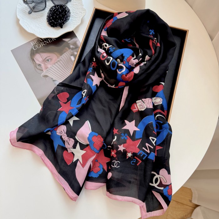 Cotton silk scarf, size 90x180cm, SF20-3-5