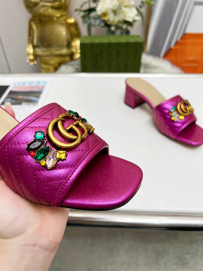 Women heel slipper shoes, heel 2.5cm/6.5cm, size 35-44, SS50-180