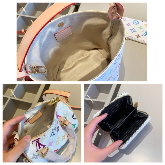 Split leather bag a set,3A ,no box,  B75-220