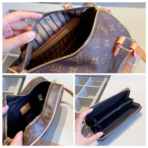 Split leather bag a set,3A ,no box,  B75-217