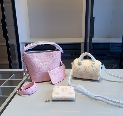 Split leather bag a set,3A ,no box,  B75-223