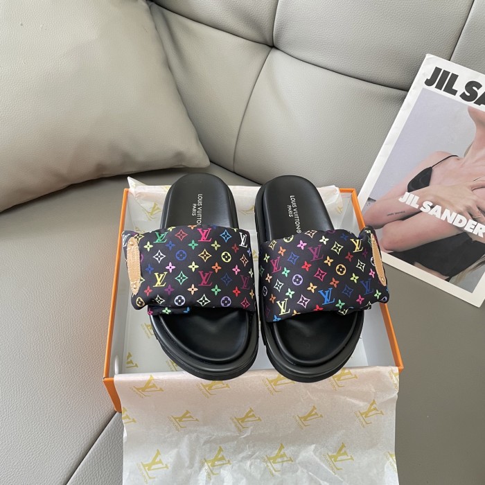 Women men flat slipper shoes, size 35-44, SS60-2974