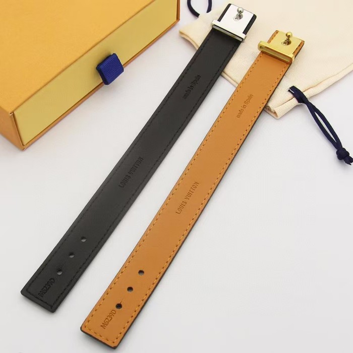 Leather bangle  jewelry , with box, J25-50-51