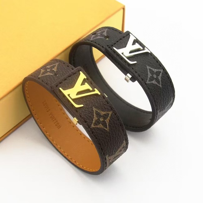 Leather bangle jewelry , with box, J25-50-51