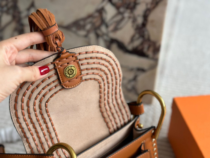 Split leather bag ,4A , size 23x22cm,no box,  B80-29