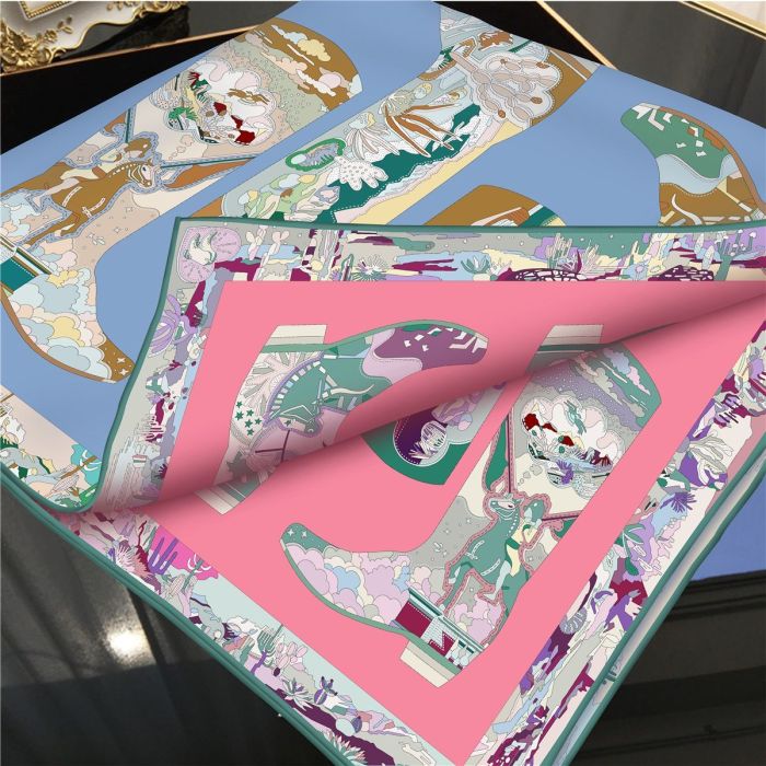 Silk scarf for women, size: 90cm, no box. SF20-8-10