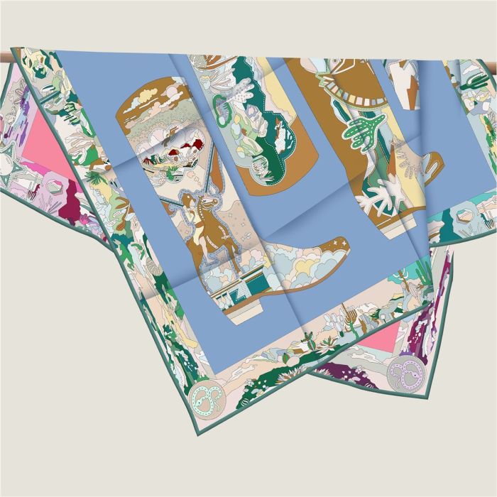 Silk scarf for women, size: 90cm, no box. SF20-8-10