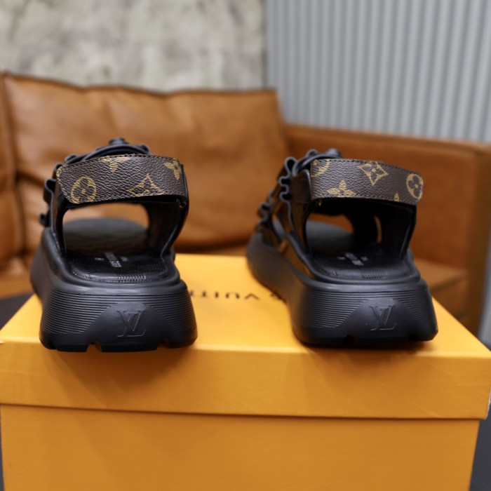 Women men leather flat sandals shoes,size 35-45, SS110-595