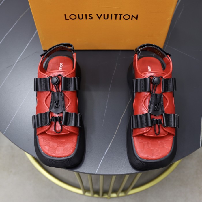 Women men leather flat sandals shoes,size 35-45, SS110-594