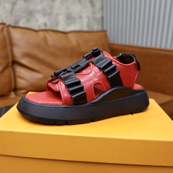 Women men leather flat sandals shoes,size 35-45, SS110-594