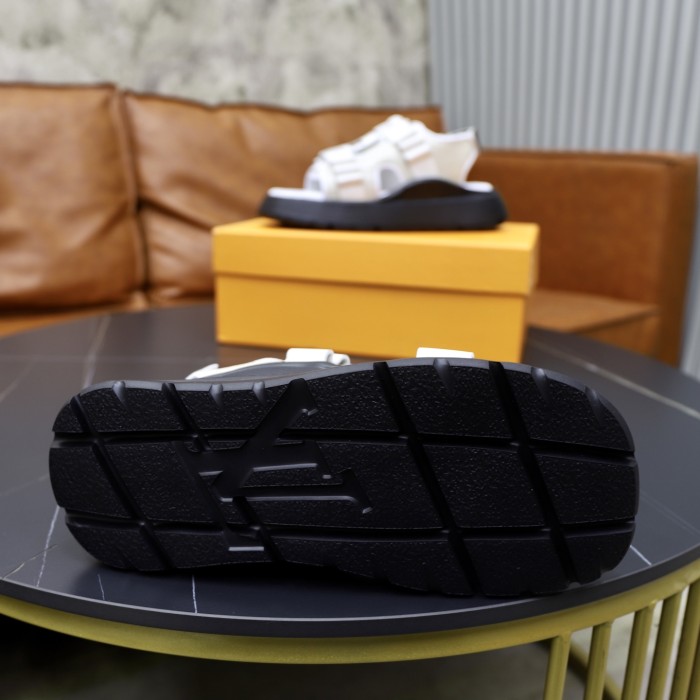 Women men leather flat sandals shoes,size 35-45, SS110-597