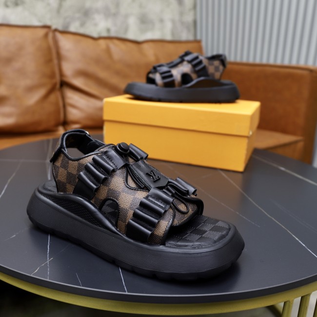 Women men leather flat sandals shoes,size 35-45, SS110-596