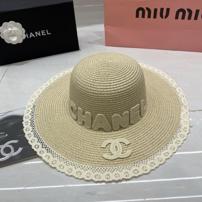 Fashion hat 🏖️➕ straw bag ⛱️ set  ,no box. HX40-53