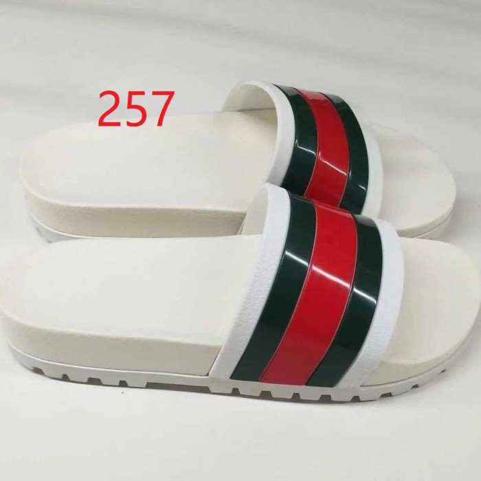 Women men flat slipper shoes, size 35-46, with box,SS50-257-258