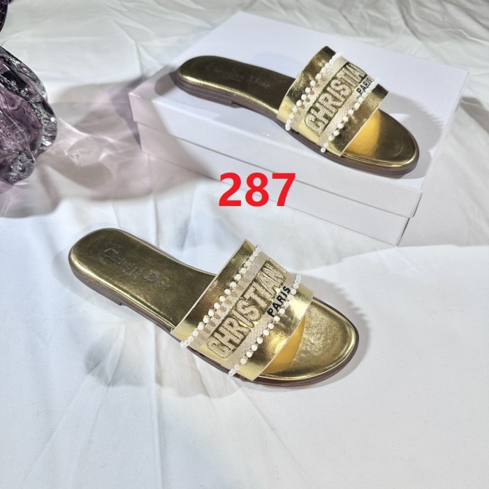 Women flat slipper shoes, size 35-42, with box,SS50-287