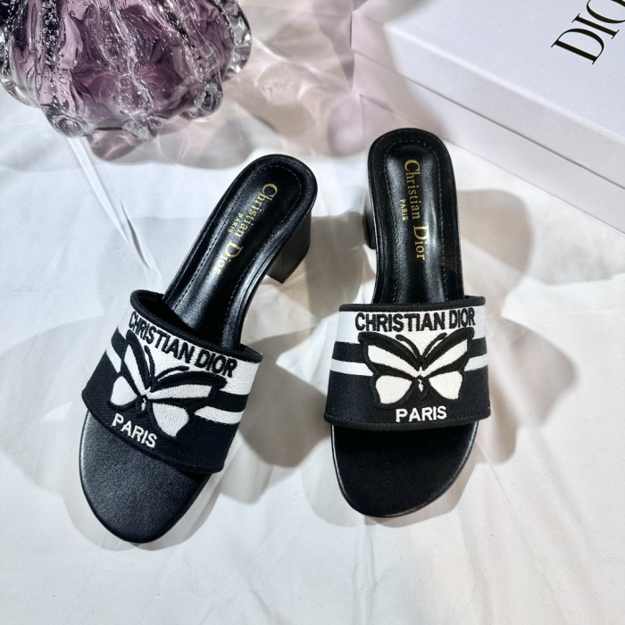 Women heel slipper shoes, size 35-42, with box,SS50-278