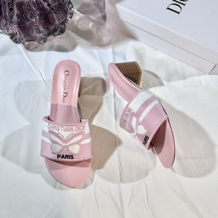 Women heel slipper shoes, size 35-42, with box,SS50-279
