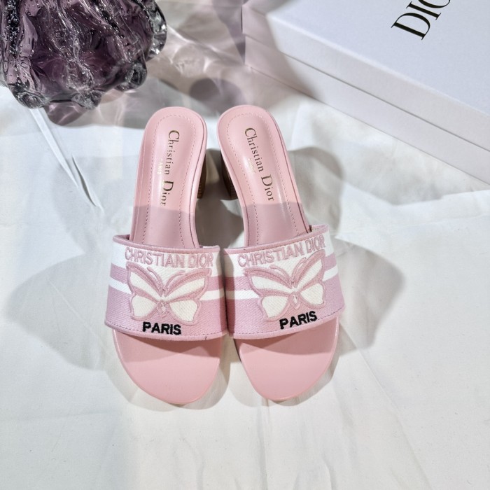 Women heel slipper shoes, size 35-42, with box,SS50-279