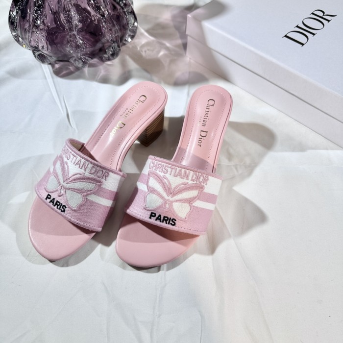 Women heel slipper shoes, size 35-42, with box,SS50-279
