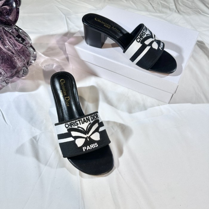 Women heel slipper shoes, size 35-42, with box,SS50-278