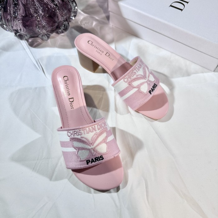 Women heel slipper shoes, size 35-42, with box,SS50-279
