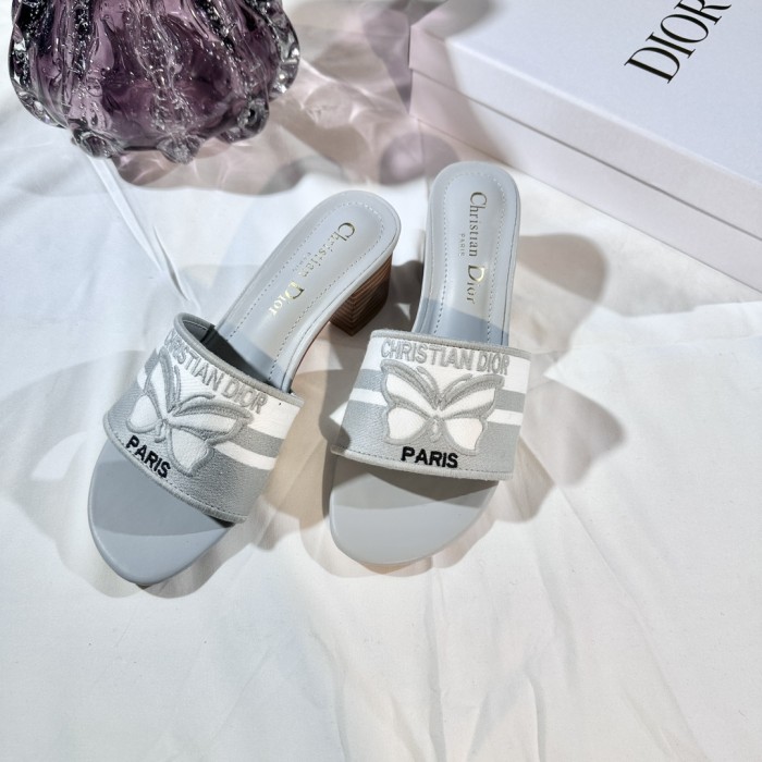 Women heel slipper shoes, size 35-42, with box,SS50-277