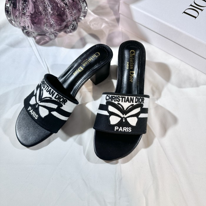 Women heel slipper shoes, size 35-42, with box,SS50-278
