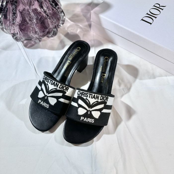 Women heel slipper shoes, size 35-42, with box,SS50-278