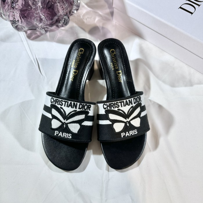 Women heel slipper shoes, size 35-42, with box,SS50-278