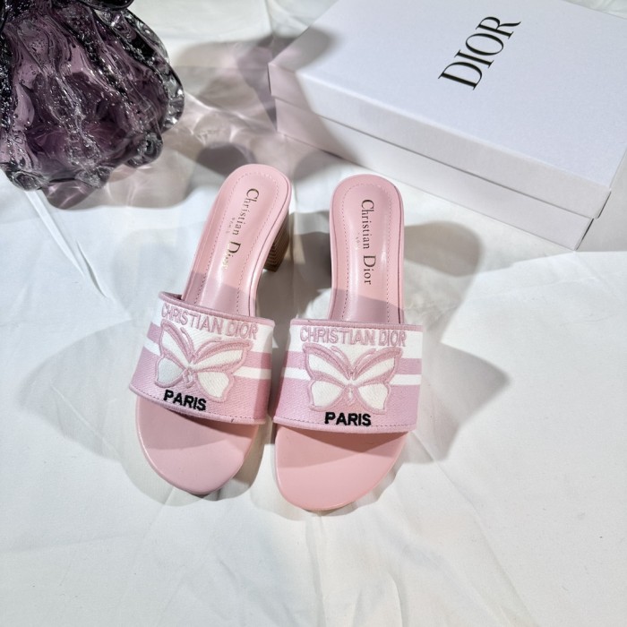 Women heel slipper shoes, size 35-42, with box,SS50-279