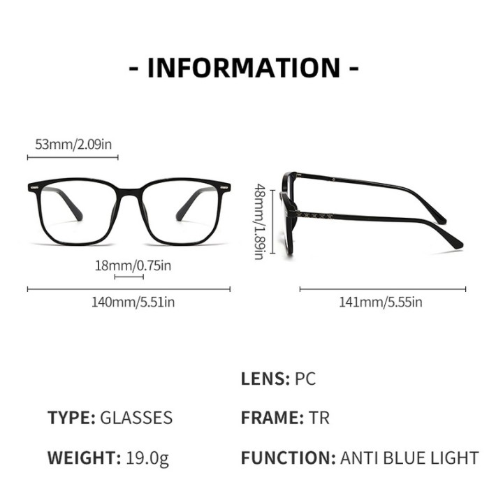 Blue light blocking sunglasses with the box and case ,G25-1568-1574