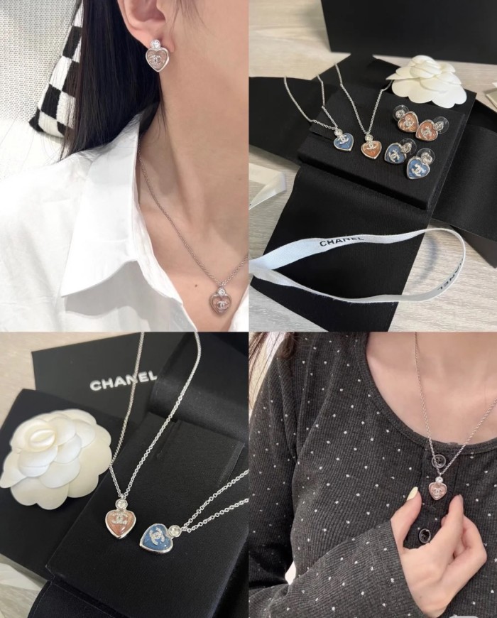 Necklace earring  jewelry ,with box,  J25-62-66