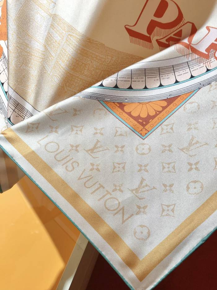 Cotton silk scarf, size 90x90cm, SF20-21