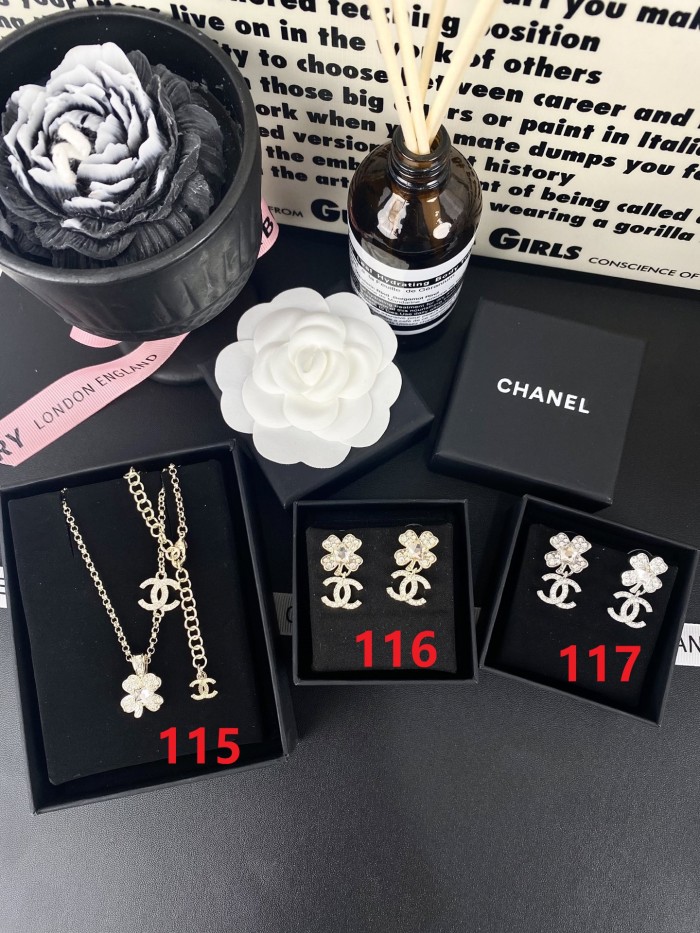 Necklace earring jewelry ,with box,  J25-115-117