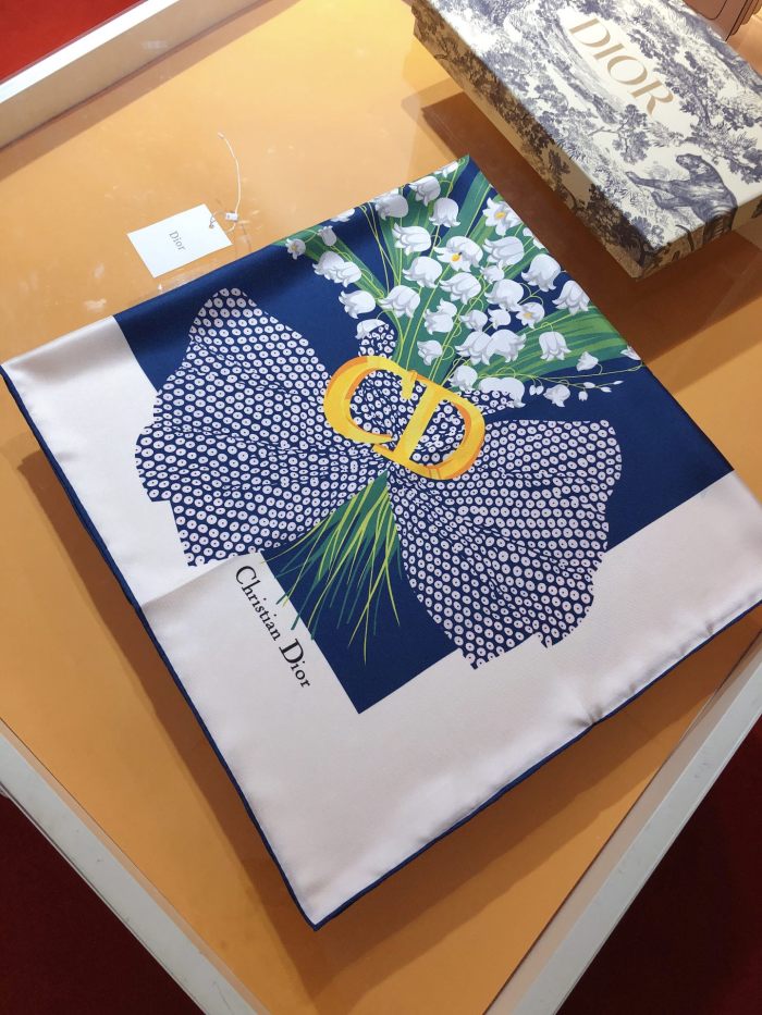 Cotton silk scarf, size 90x90cm, SF20-13