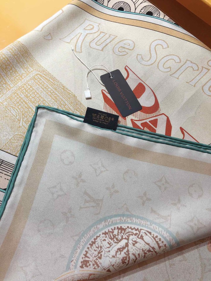 Cotton silk scarf, size 90x90cm, SF20-21