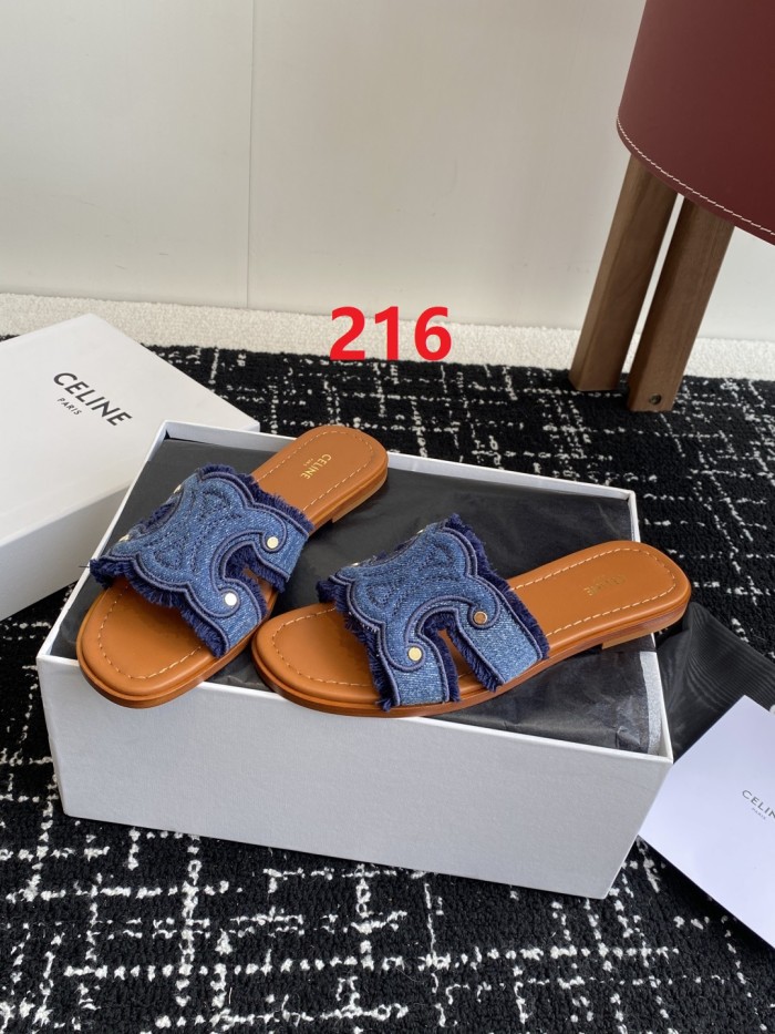 Women flat slipper shoes, with box, size 35-41, SS50-216