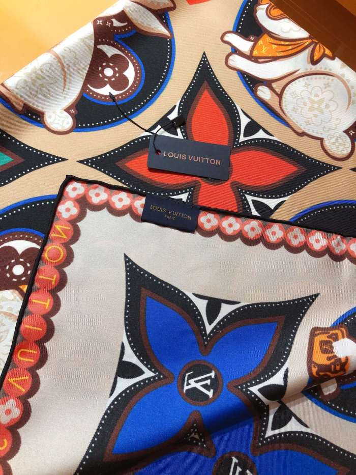 Cotton silk scarf, size 90x90cm, SF20-16