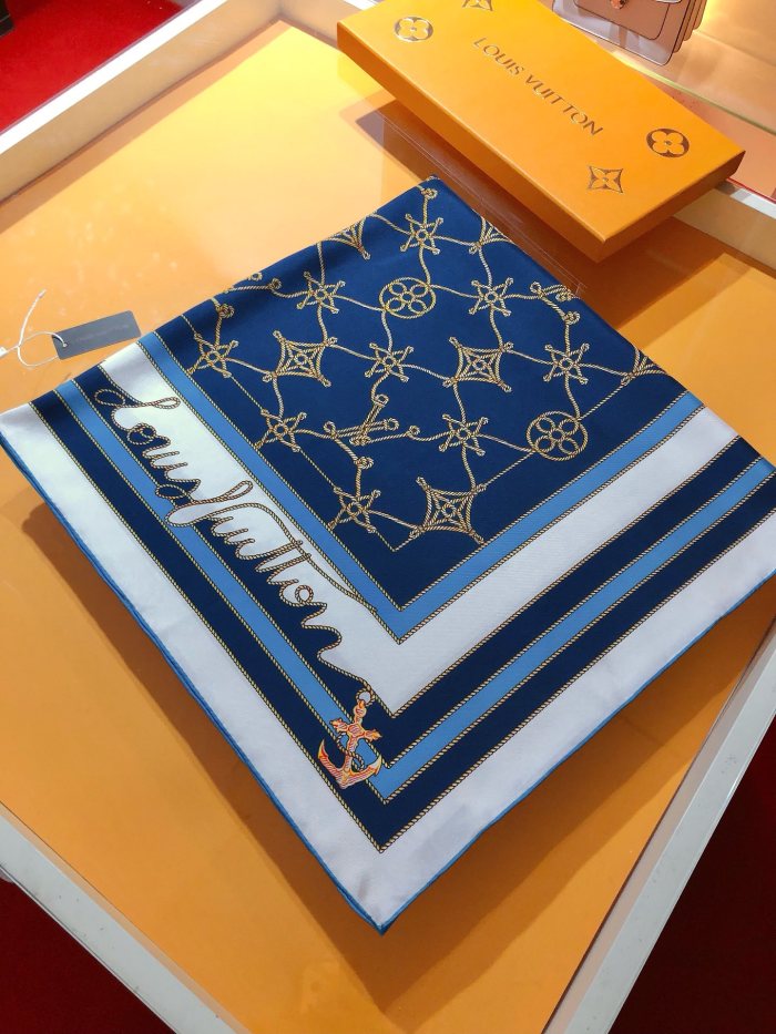 Cotton silk scarf, size 90x90cm, SF20-18