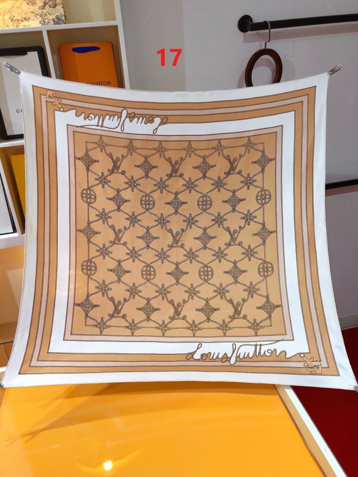 Cotton silk scarf, size 90x90cm, SF20-17