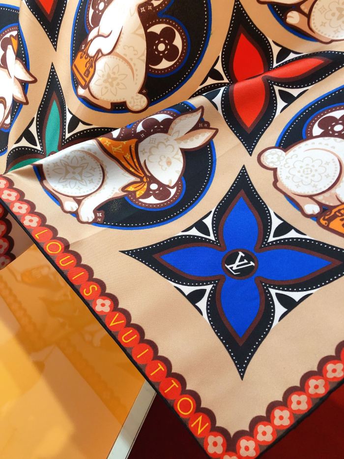 Cotton silk scarf, size 90x90cm, SF20-16