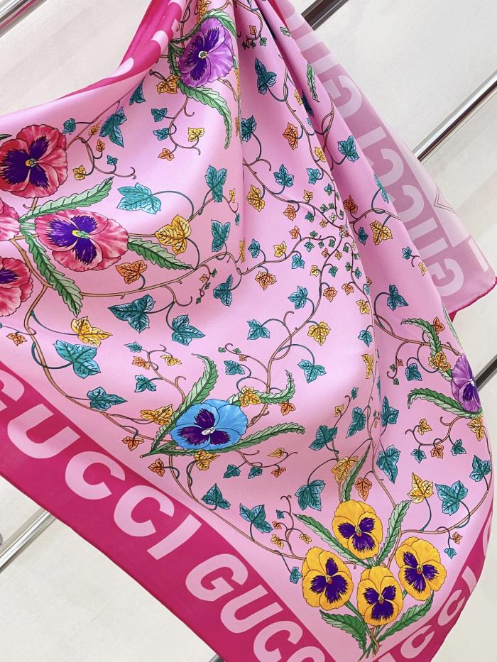 Cotton silk scarf, size 90x90cm, SF20-12