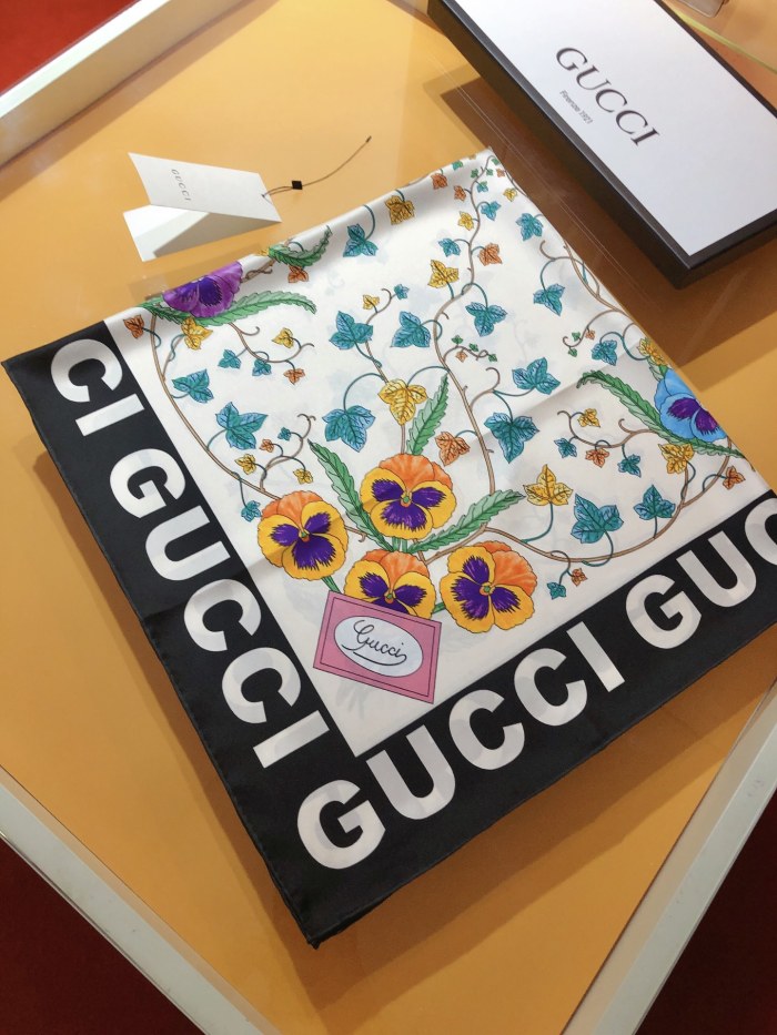 Cotton silk scarf, size 90x90cm, SF20-11
