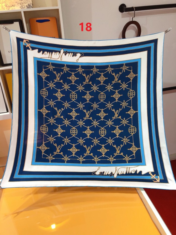 Cotton silk scarf, size 90x90cm, SF20-18