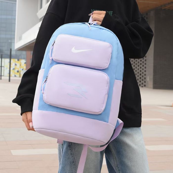 Waterproof Oxford backpack school bag ,  no box, size 32x16x45cm , B28-187-190