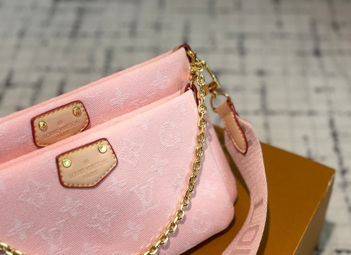 Denim split leather bag, 4A,size 25x14cm,no box,B68-133