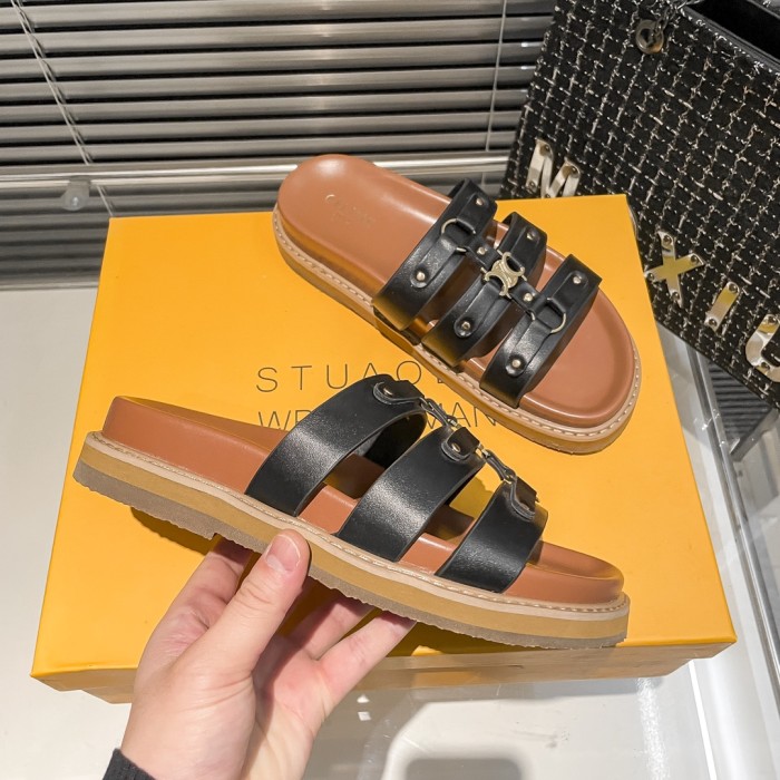 Women flat slipper shoes,  size 35-40, SS60-3063-3065