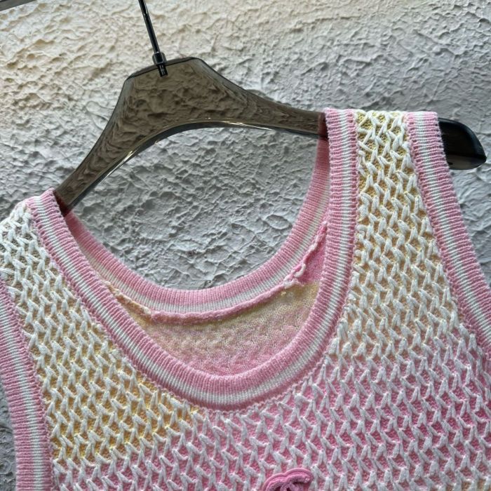 Striped knitted embroidered  dress for women，CL50-17