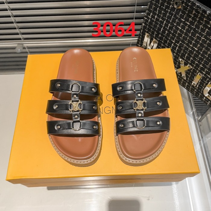 Women flat slipper shoes,  size 35-40, SS60-3063-3065