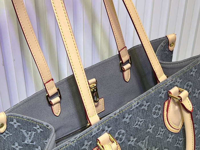 Split leather canvas bag ,4A ,size 35x27x14cm,no box,  B80-97